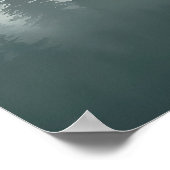 Minimal Misty Forest Wall Art Poster (Ecke)