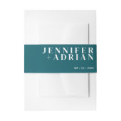 Minimal Mitternacht GreenInvitation Bly Band (Vorderseite Beispiel)