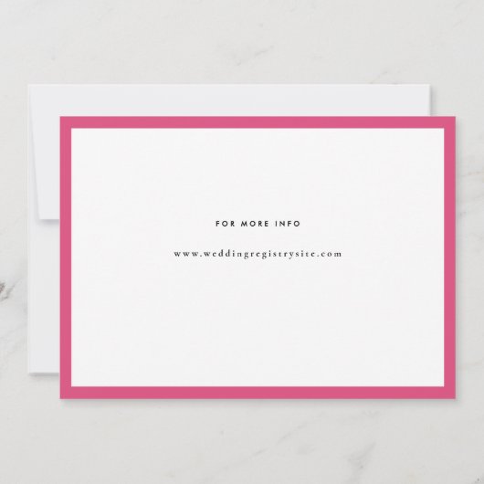 Minimal mittlere Jahrhunderte Retro Paare Dusche Einladung (Rückseite)