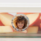 Minimal Modern 3 Foto - Retro Text - Personalisier Etiketten (Befestigt)