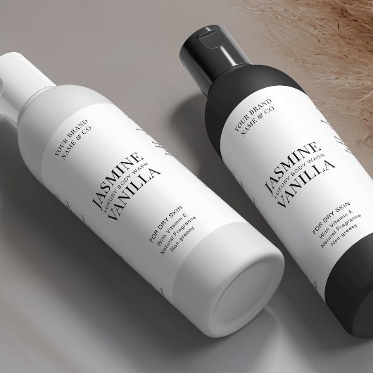 Minimal Modern 8 OZ Cosmo Flasche Wasserdicht Etik Schaumweinetikett