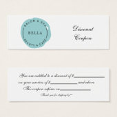 Minimal Modern Aqua Salon und Wellness-Center Disc (Vorne & Hinten)