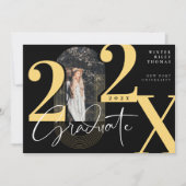 Minimal Modern Arch Photo Graduation Announcement Einladung (Vorderseite)