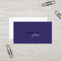 Minimal Modern Beruflich Blue White Simple