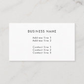 Minimal Modern Blue Gradient Consultant Tech Visitenkarte (Rückseite)