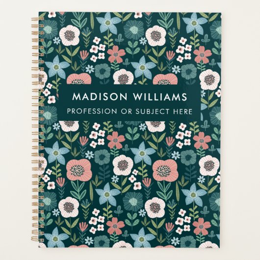 Minimal Modern Blume Planer (Vorderseite)