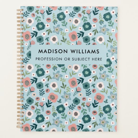 Minimal Modern Blume Planer (Vorderseite)