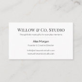 Minimal Modern Business Card Visitenkarte (Vorderseite)