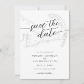 Minimal Modern Chatham Bars Inn Karte (Vorderseite)
