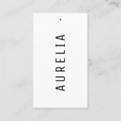 Minimal Modern Clothing Brand Hang Tag (Vorderseite)