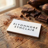 Minimal Modern Craft Chocolate Maker Qr Code Visitenkarte