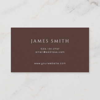 Minimal Modern Creative Director Business Card Visitenkarte