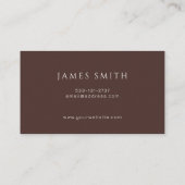 Minimal Modern Design Lead Business Card Visitenkarte (Rückseite)