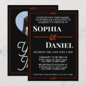 Minimal Modern Editable Wedding Einladung (Vorne/Hinten)