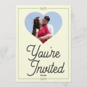 Minimal Modern Editable Wedding Einladung (Rückseite)