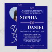 Minimal Modern Editable Wedding Einladung (Vorne/Hinten)