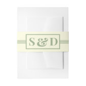 Minimal Modern Editable Wedding Einladungsbanderole (Vorderseite Beispiel)