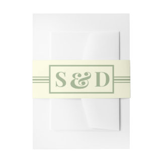 Minimal Modern Editable Wedding Einladungsbanderole