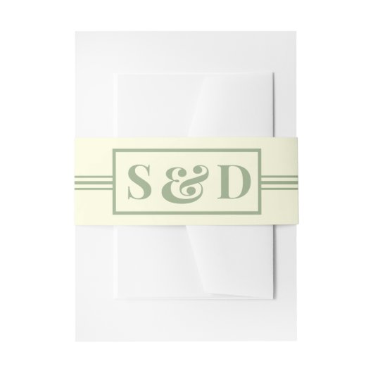 Minimal Modern Editable Wedding Einladungsbanderole (Vorderseite Beispiel)