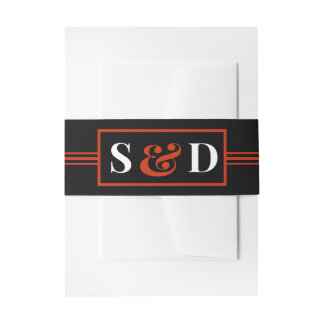 Minimal Modern Editable Wedding Einladungsbanderole