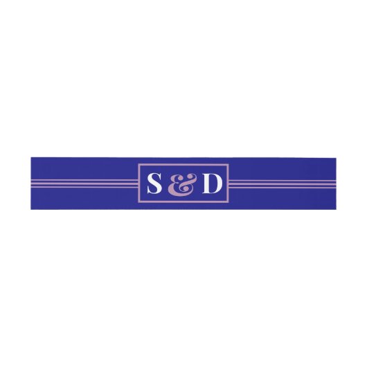 Minimal Modern Editable Wedding Einladungsbanderole (Flach)