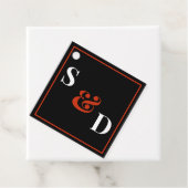 Minimal Modern Editable Wedding Geschenkanhänger (Beispiel)