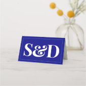 Minimal Modern Editable Wedding Platzkarte (Rückseite)