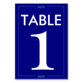 Minimal Modern Editable Wedding Tischnummer (Rückseite)