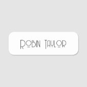 Minimal modern, einfach, Beruflich Namensschild (Vorderseite)