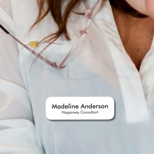 Minimal modern, einfach, Beruflich Namensschild