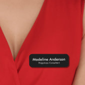 Minimal modern, einfach, sauber Beruflich Namensschild