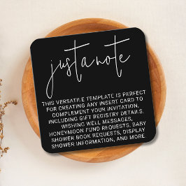 Minimal modern, einfach und einfach, nur einen kle begleitkarte