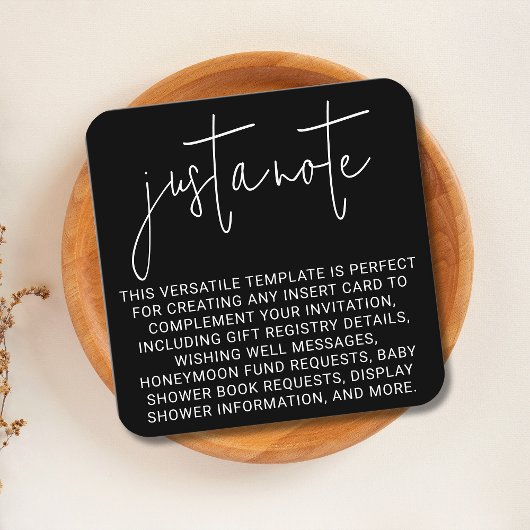 Minimal modern, einfach und einfach, nur einen kle begleitkarte