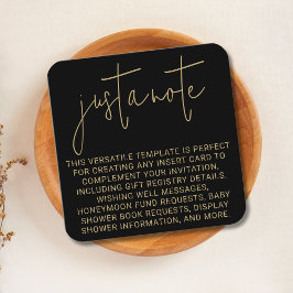 Minimal modern, einfach und einfach, nur einen kle begleitkarte