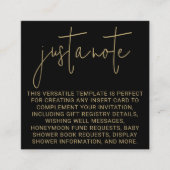 Minimal modern, einfach und einfach, nur einen kle begleitkarte (Vorderseite)