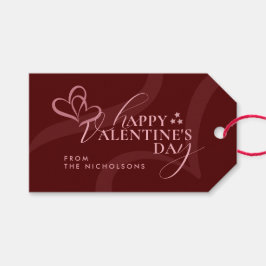 Minimal Modern Elegant Typography Valentines Day Geschenkanhänger