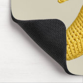 Minimal Modern Grandmacore Niedlich Crochet Banana Mousepad (Ecke)