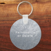 Minimal Modern Grey Saxophone Saxo Personalized Schlüsselanhänger (Rückseite)