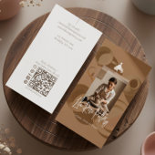 Minimal Modern hand Made Artistic Pottery Photo Visitenkarte