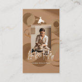 Minimal Modern hand Made Artistic Pottery Photo Visitenkarte (Vorderseite)