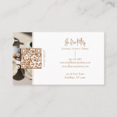 Minimal Modern hand Made Pottery Photo Collage Visitenkarte (Rückseite)