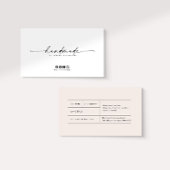 Minimal Modern Handmade Price Tag