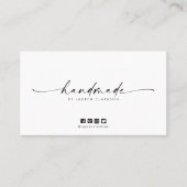 Minimal Modern Handmade Price Tag (Vorderseite)