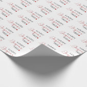 Minimal Modern Happy Freyous Free Xmas Geschenkpapier (Ecke)