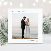 Minimal Modern Happy Holidays Weihnachten 2 Foto