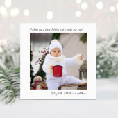 Minimal Modern Happy Holidays Weihnachten 2 Foto