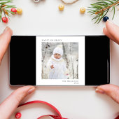 Minimal Modern Happy Holidays Weihnachten 2 Foto