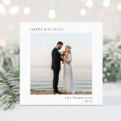 Minimal Modern Happy Holidays Weihnachten Foto