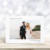 Minimal Modern Happy Holidays Weihnachten Foto