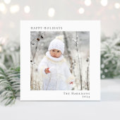 Minimal Modern Happy Holidays Weihnachten Foto